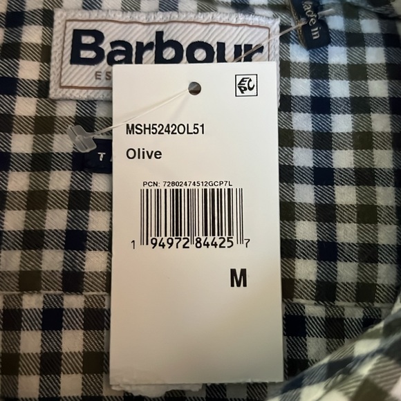 Barbour Men’s Finkle Tailored Shirt - Olive: Size Medium - Picture 6 of 6